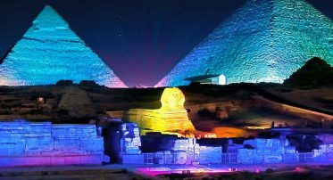 Pyramids in Night